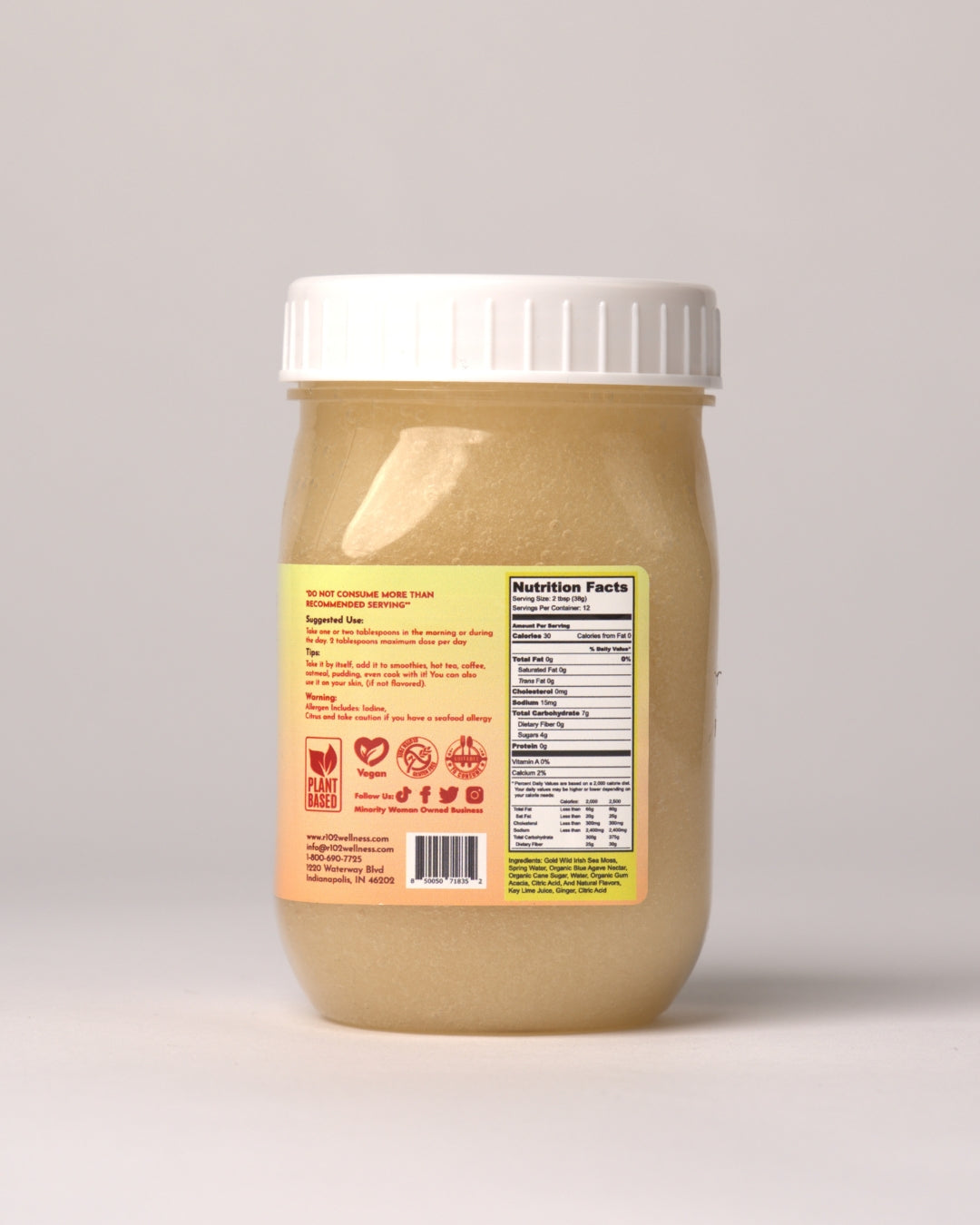 Apple Ginger Sea Moss Gel | R102 Wellness
