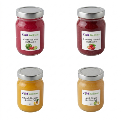 Sea Moss Gel Minis – 5 oz Sampler Jars