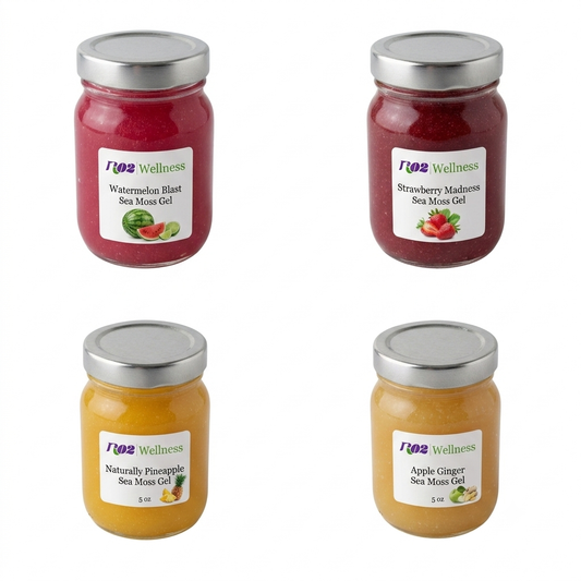 Sea Moss Gel Minis – 5 oz Sampler Jars