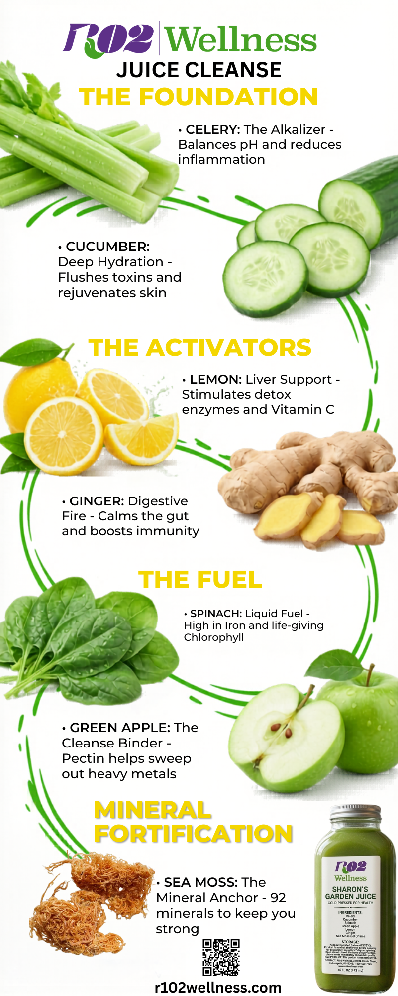 Sharon's Garden Cold-Pressed Detox Juice